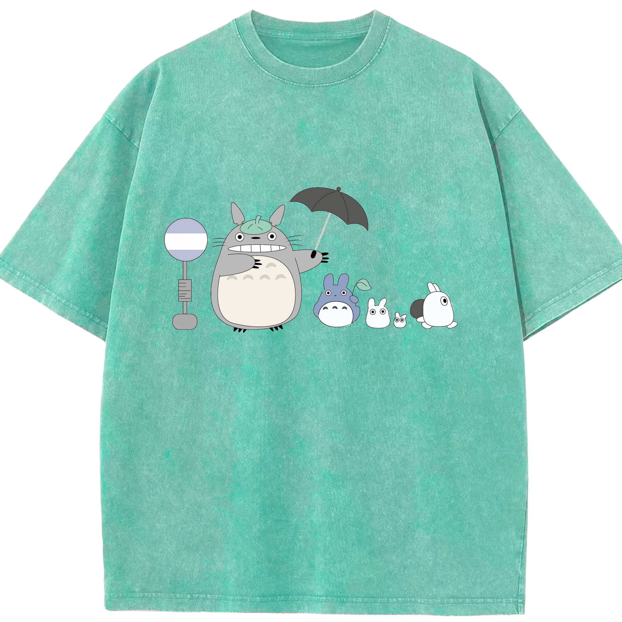 （画像用） となりのトトロ 草壁メイ 草壁サツキ My Neighbor Totoro Satsuki Kusakabe Mei Kusakabe 綿100% ヴィンテージ風 半袖Tシャツ（フロントプリント）
